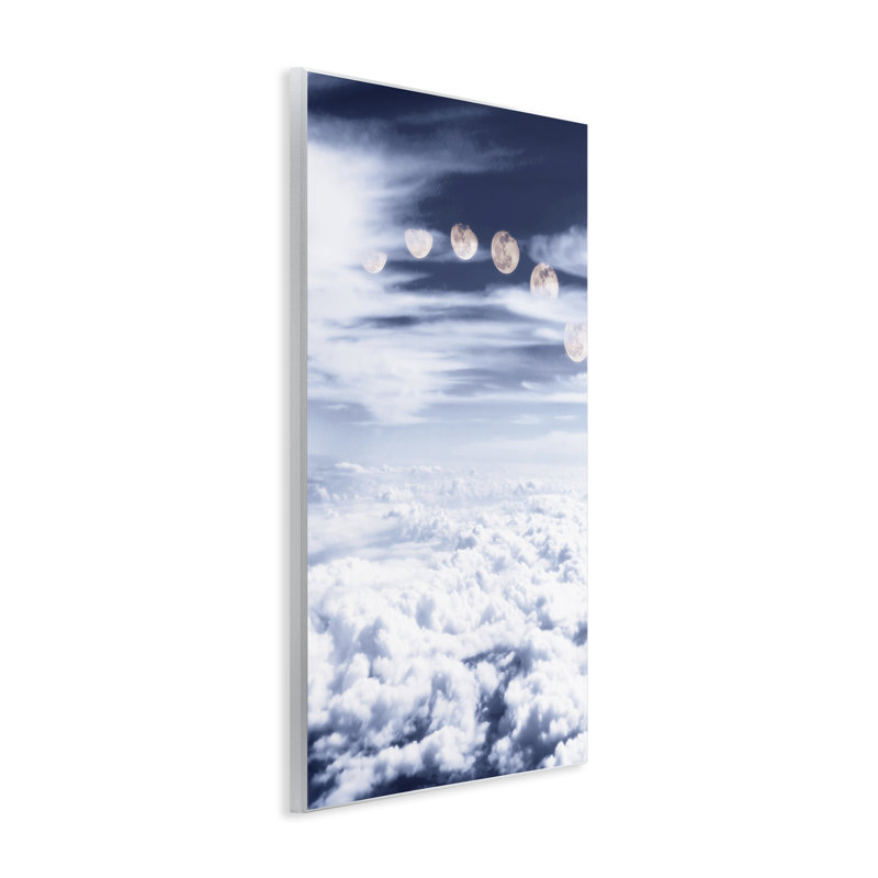 «Moon Phases Over Clouds», art mural par Sundance Group, H 15 po x l 10 po