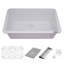 29.5'' L Double Bowl Granite Kitchen Sink-1296384523