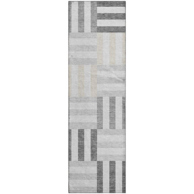 Tapis géométrique lavable à la machine de qualité supérieure Mayfield AMF2332