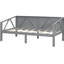 Lit de jour simple gris avec une silhouette épurée et élégante, une utilisation multifonctionnelle, une structure à support triangulaire et de l'espace sous le lit. L 79,5 po x l 42,3 po x L 34,7 po. Assemblage requis. Élégance intemporelle moderne.-1648484938-1648484941