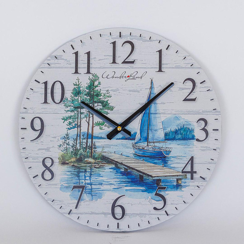 Horloge murale voilier