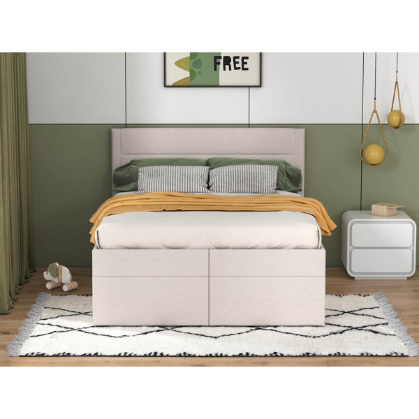 Latitude Run® Upholstered Platform Storage Bed | Wayfair