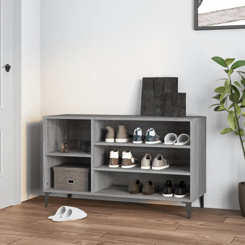 Shoe Cabinet 102x36x60 cm Engineered Wood, Grey Sonoma