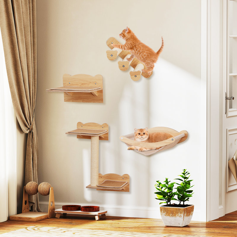 Tapis mural antidérapant pour chat