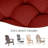 Outdoor High Back Chair Cushion Set-1410429962