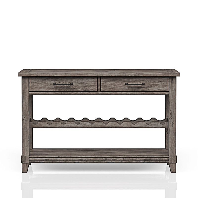 Console avec rangement pour bouteilles de vin et tiroirs de rangement