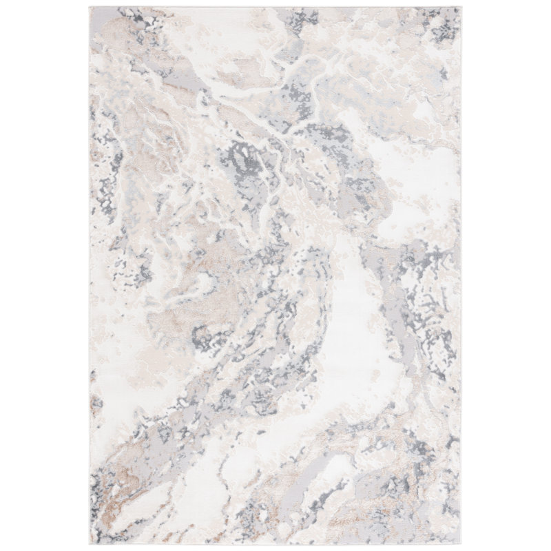 Tapis abstrait Kayliann Performance, Rectangle 5'3" x 7'