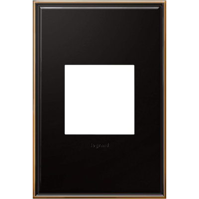 Legrand adorne, bronze huilé, 1 plaque murale, AWC1G2OB4