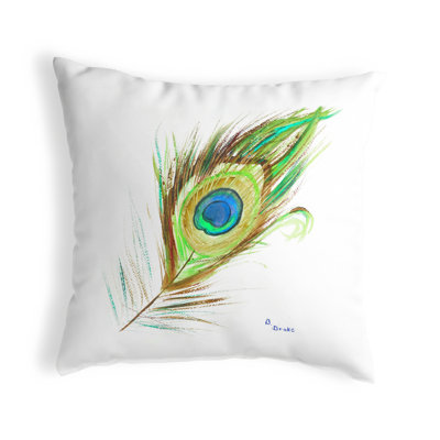 Coussin intérieur/extérieur Peacock Feather