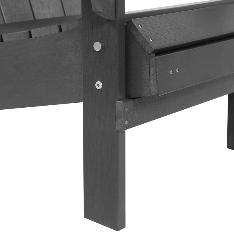 Chaise Adirondack, Gris foncé