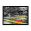 Jardin vert en noir et blanc - reproduction sur toile-2113966192-2113966199