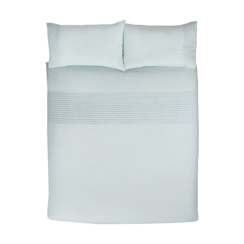 Carollou Polyester Solid Colour Duvet Cover Set with Pillowcases, Double - 2 Standard Pillowcases