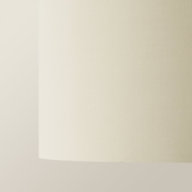 Reni Drum Lighting Shade ( Uno ), 25cm H x 45cm W x 45cm D, Beige