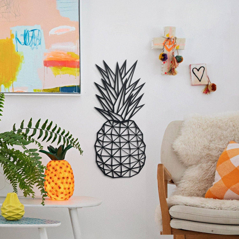 Ananas en métal - décoration de salon