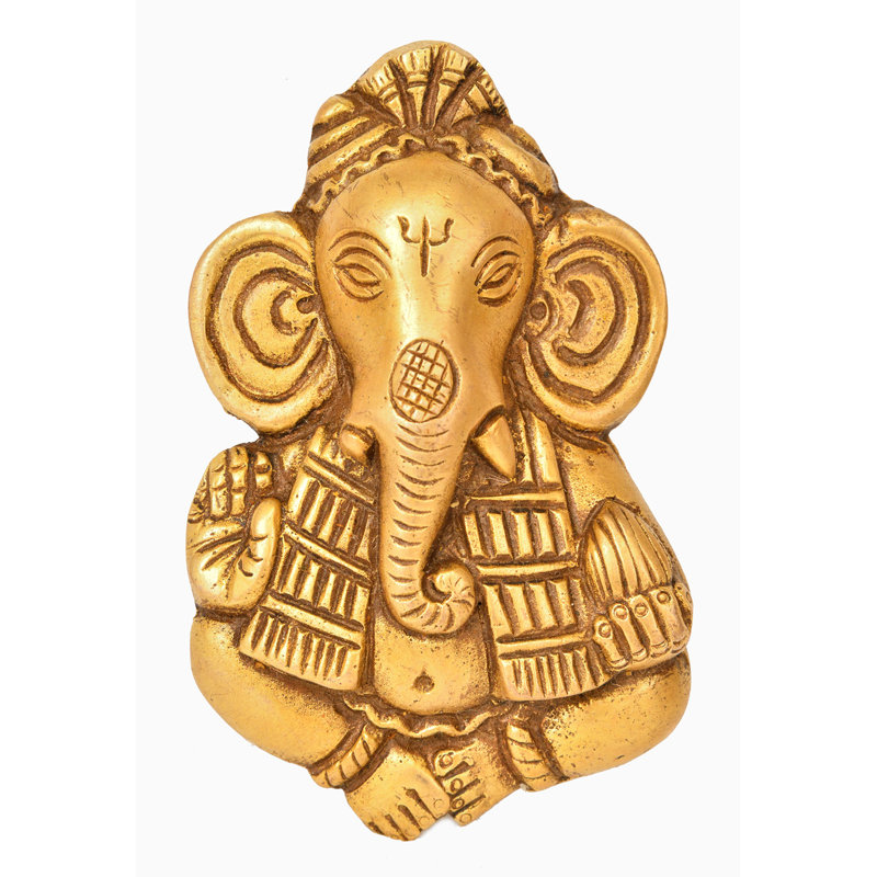 Grande sculpture 4 pi en laiton fabriquée à la main par Lord Ganesha