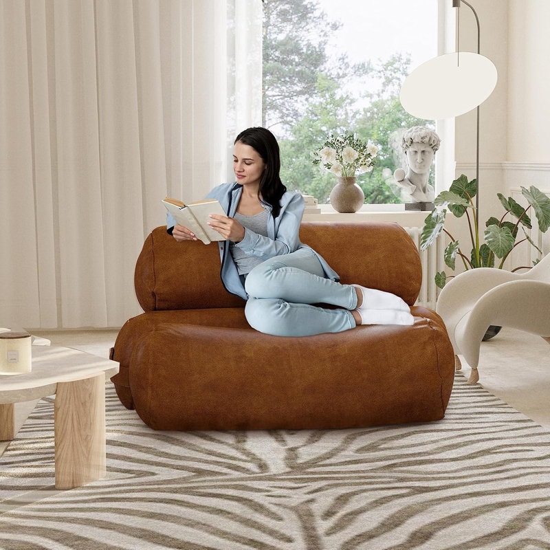 1 Seater Faux Leather Sofa