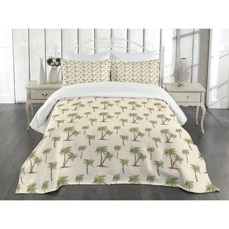White Queen 3-Piece Polyester Bedspread Set