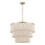 24" 5-Light Tiered Rope Drum Chandelier-1483515169