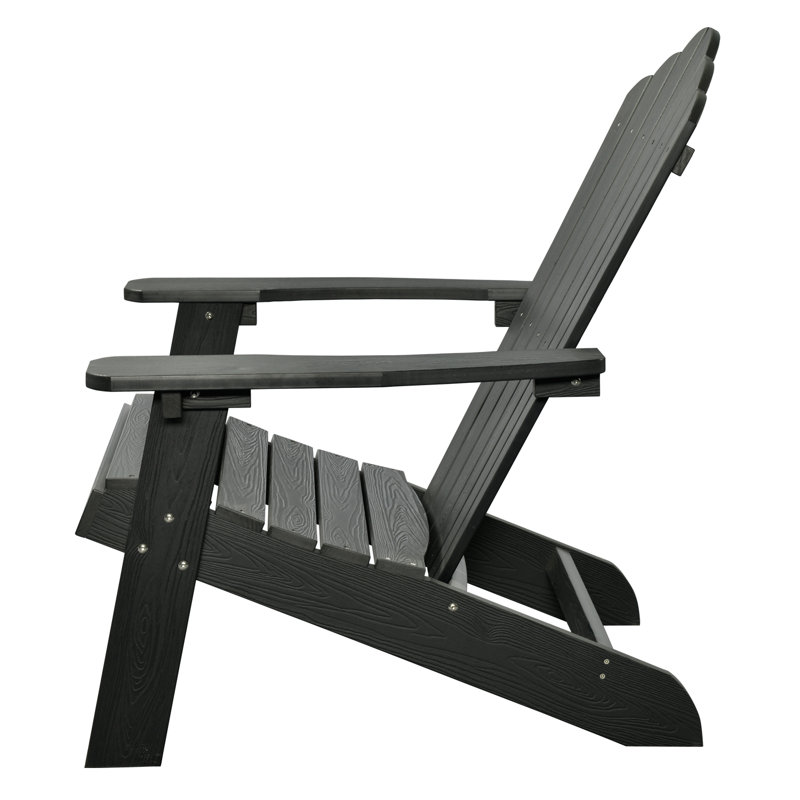 Frea Outdoor Adirondack Chair, Black