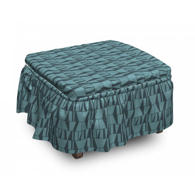 Box Cushion Ottoman Slipcover