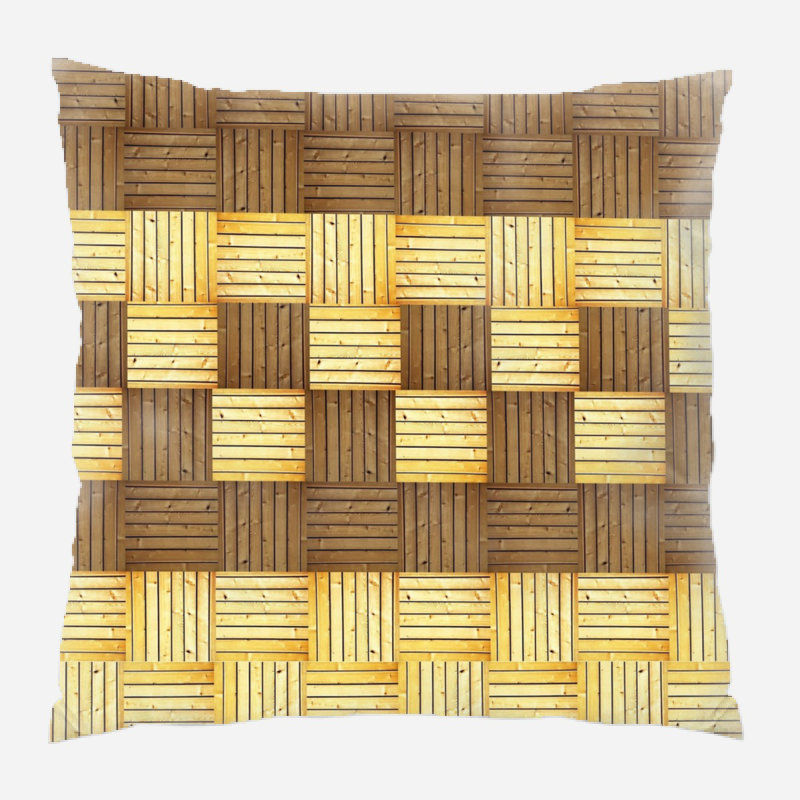 Geometric Microsuede Reversible Throw Pillow