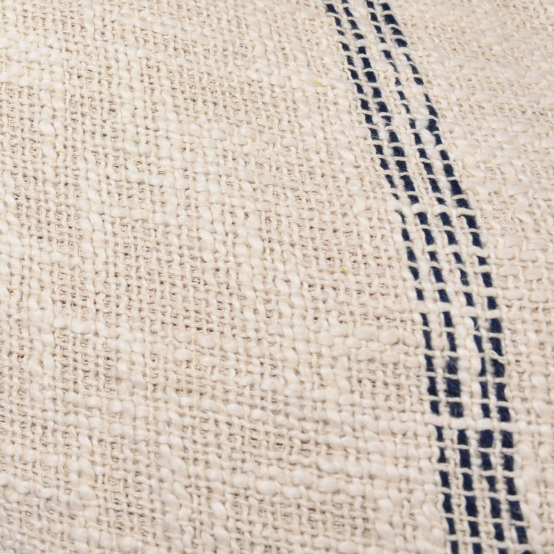 Ardenmead Hand Made Embroidered Throw Pillow, Navy