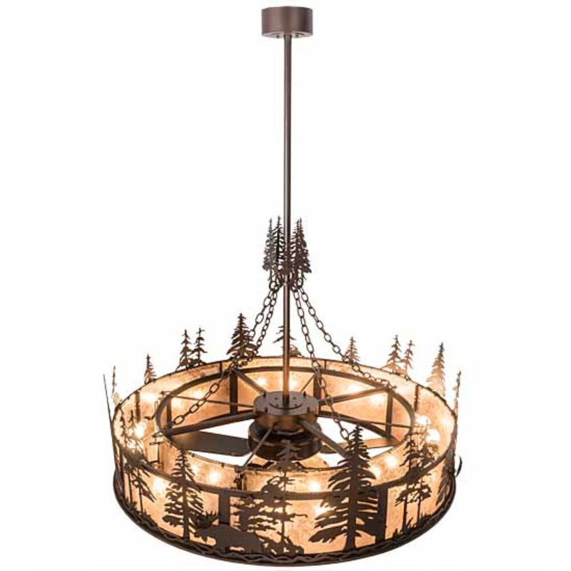 Moose At Dusk Downrod Ceiling Fan