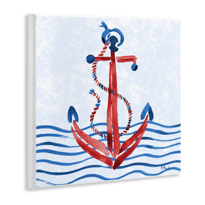 Brushstroke Anchor Painting Wall Plaque, design by Paul Brent