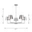 Ender 5 Light Dining Room Chandelier In Brushed Nickel Finish With Brushed Nickel Shade-112738269