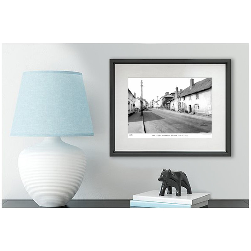 Sampford Peverell, Lower Town C1955 by Francis Frith - Single Picture Frame Print, 28cm H x 36cm W x 2.3cm D