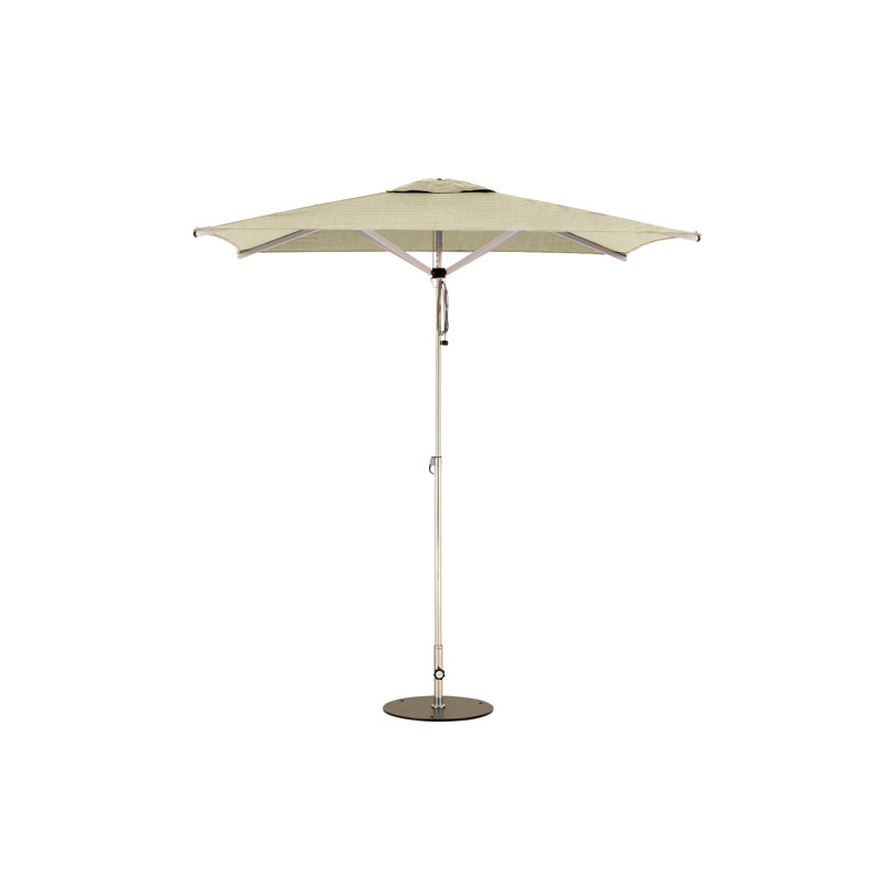 Swift 6.6' Square Umbrella, Square Metal Base with Wheels, Pacific Blue