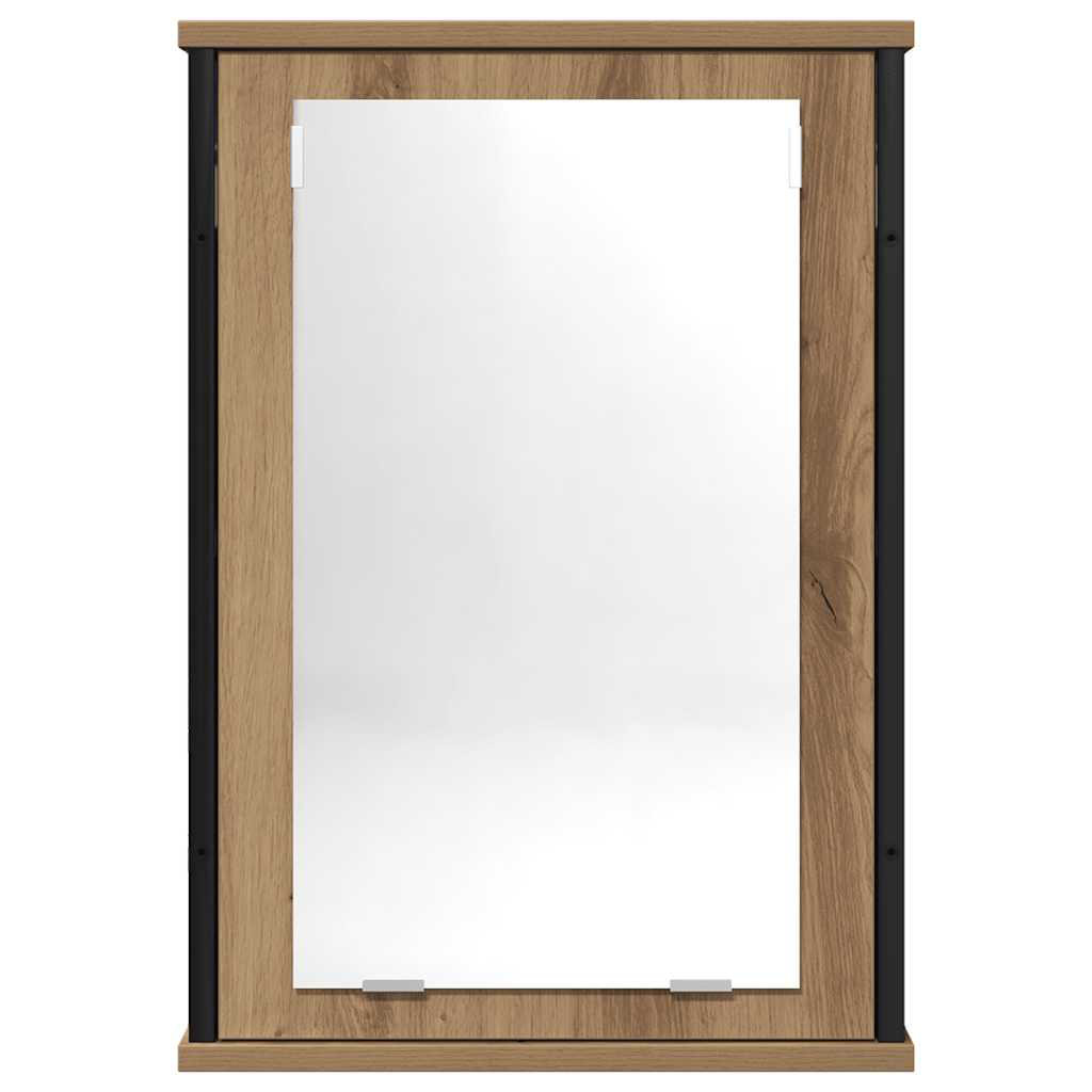 Bathroom Mirror Cabinet Artisan Oak 42X12x60 Cm Engineered Wood
