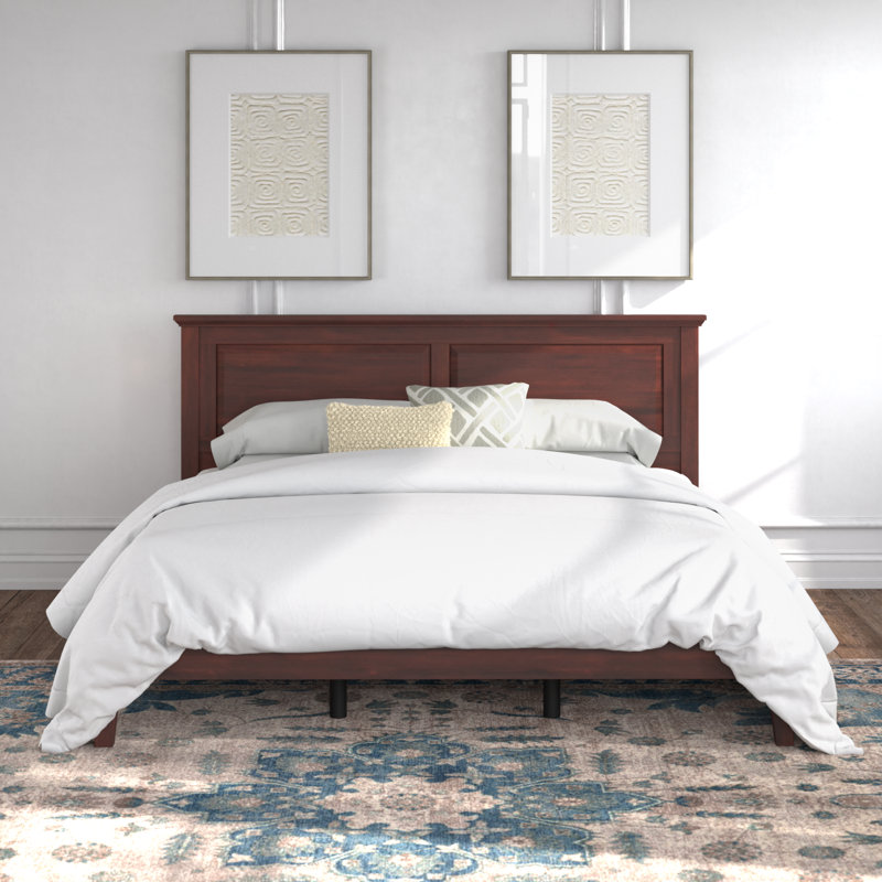 Markovich Solid Wood Platform Bed, Cherry, Queen