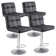 Charies Swivel Upholstered Adjustable Height Counter Stool with Metal Frame