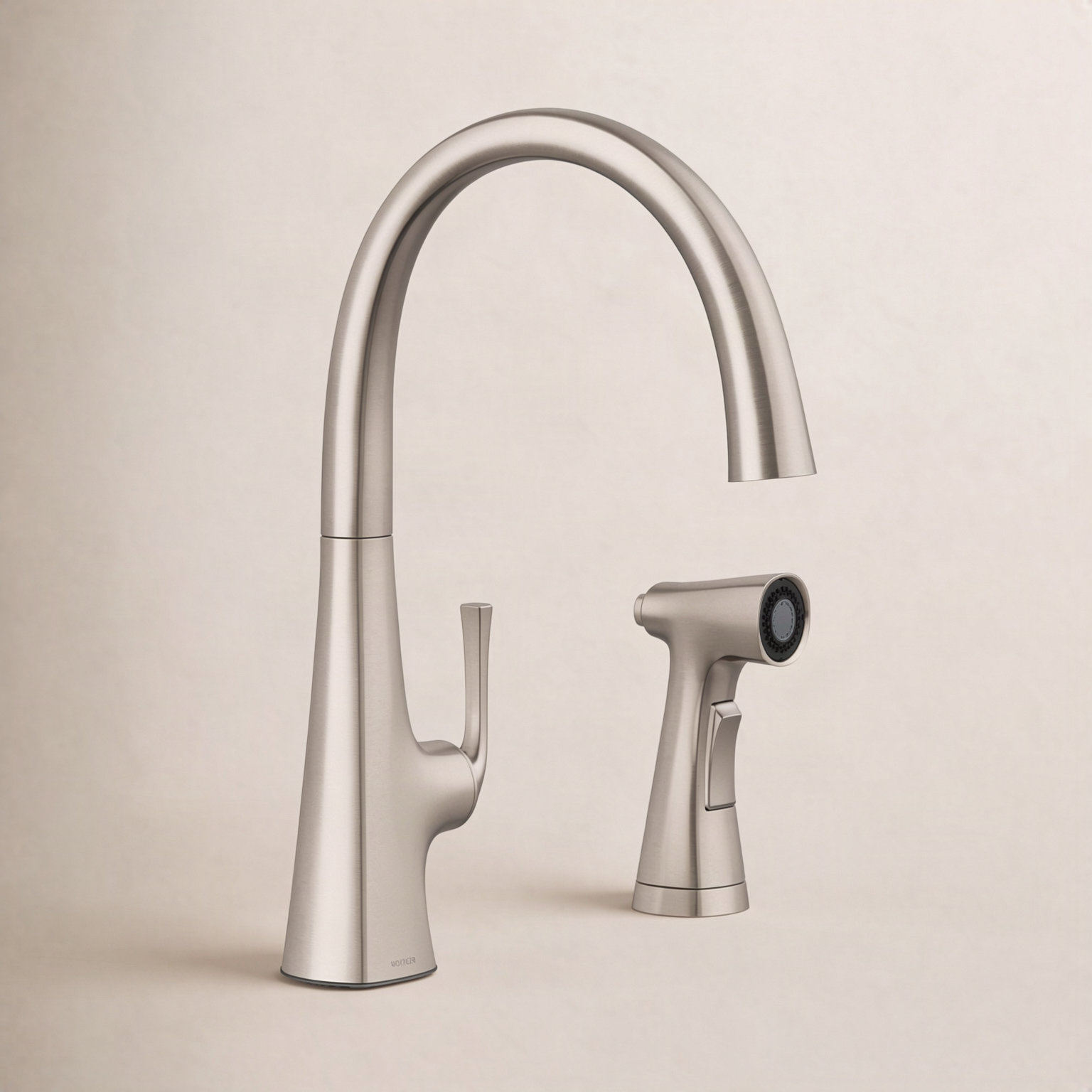 Graze Swing Spout Faucet with Sidespray, Vibrant Stainless
