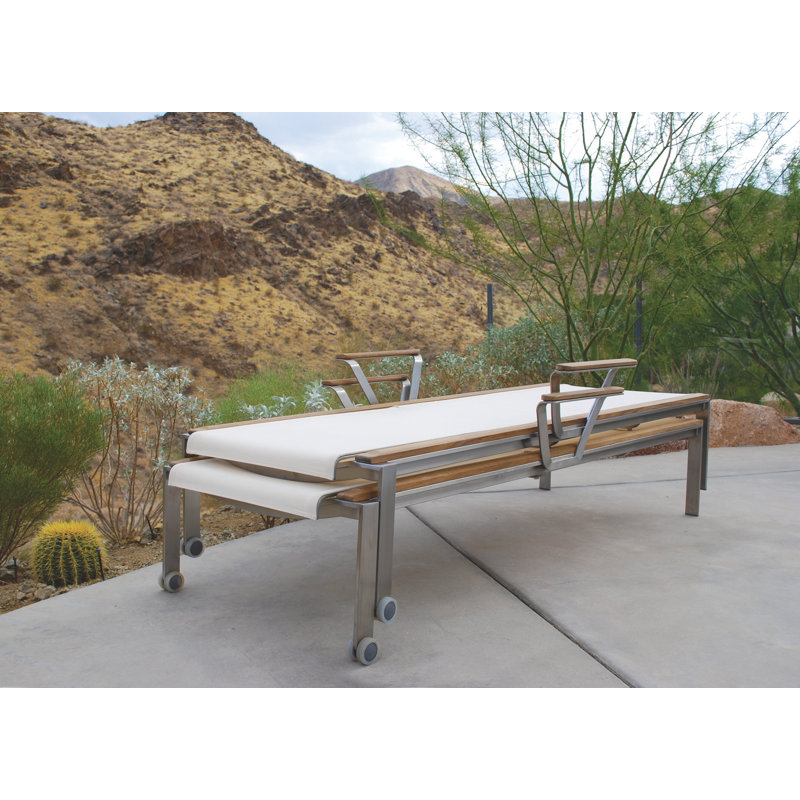 Tivoli Outdoor Chaise Lounge, Cream, No