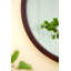 Miroir mural 20 "x 20" avec cadre en bois et finition noyer, miroir mural pour le salon / salle à manger
