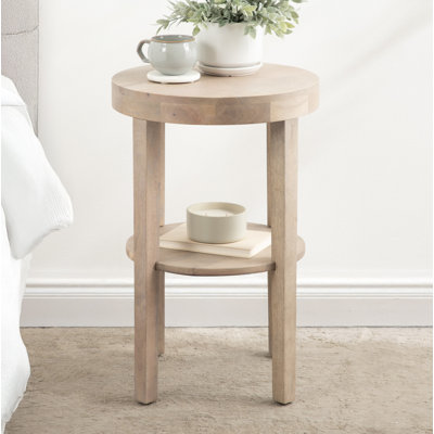 Solid Wood End Table