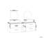 Lashieka 150 mm Double Vanity with Vessel Ceramic Basin