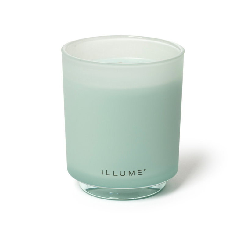 Fresh Sea Salt Scented Soy Candle in Frosted Glass