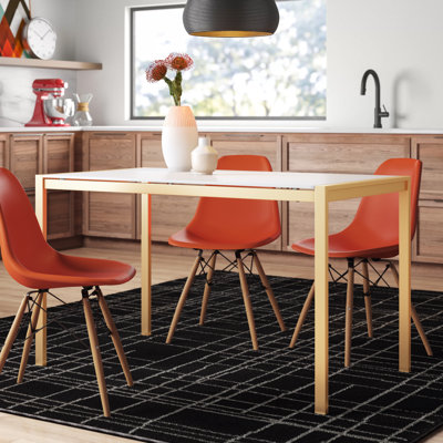Brieon Rectangular Metal Dining Table