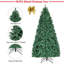Sapin de Noël artificiel 7,5 'avec 400 lumières claires/blanches