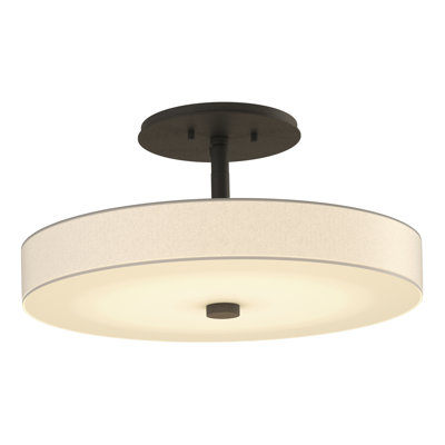 Plafonnier semi-encastré à DEL 1 lumière Disq