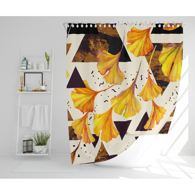 Weybossett Polyester Shower Curtain Set, 168cm H x 168cm W