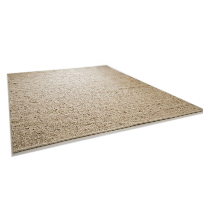 Montserrat Handwoven Flatweave Wool Natural Rug, Rectangular 170cm x 230cm