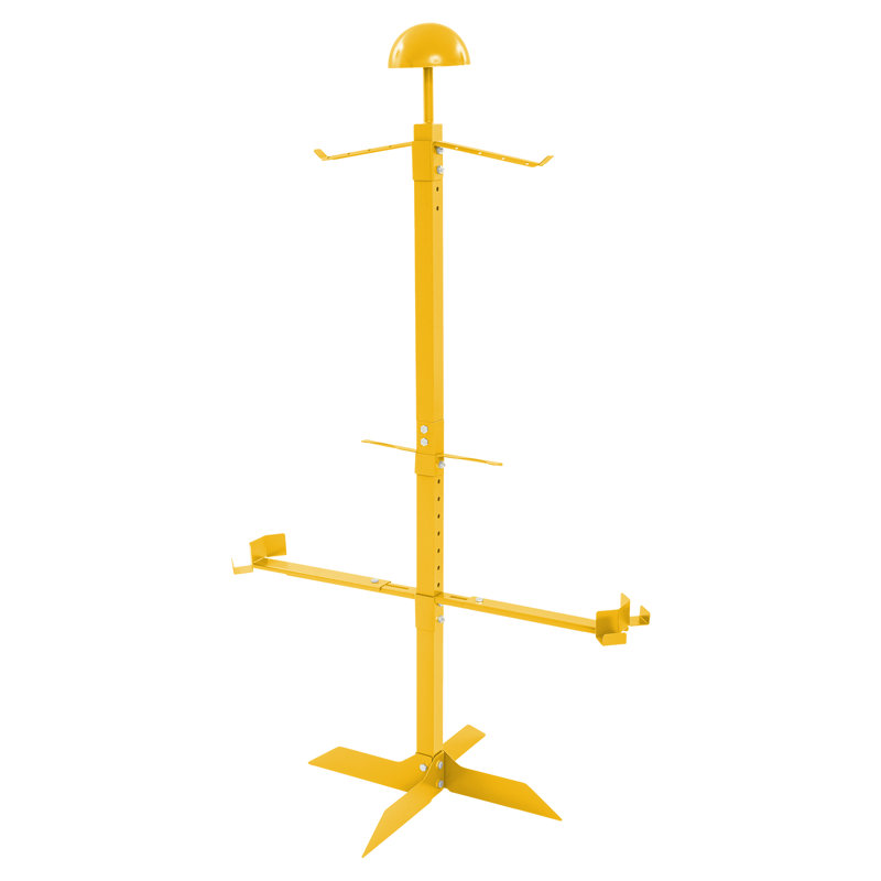 Helmet Vest Belt Display Rack, Gold