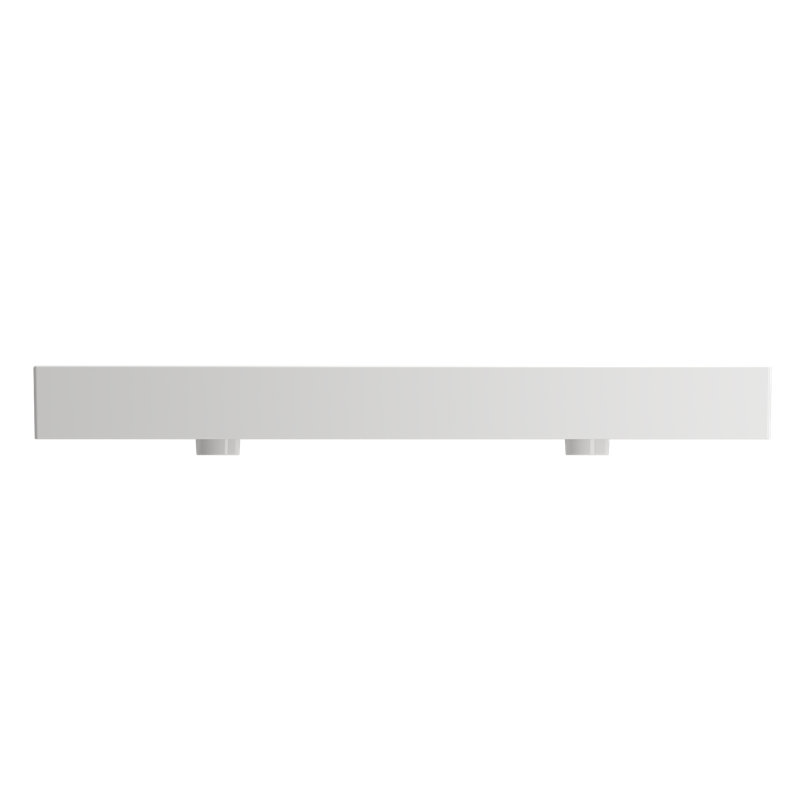 Milano 23.28 in. L Bathroom Sink, White