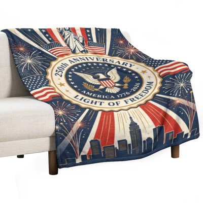 Statue of Liberty (1) jeté en flanelle de luxe, couverture douce et chaude pour le salon