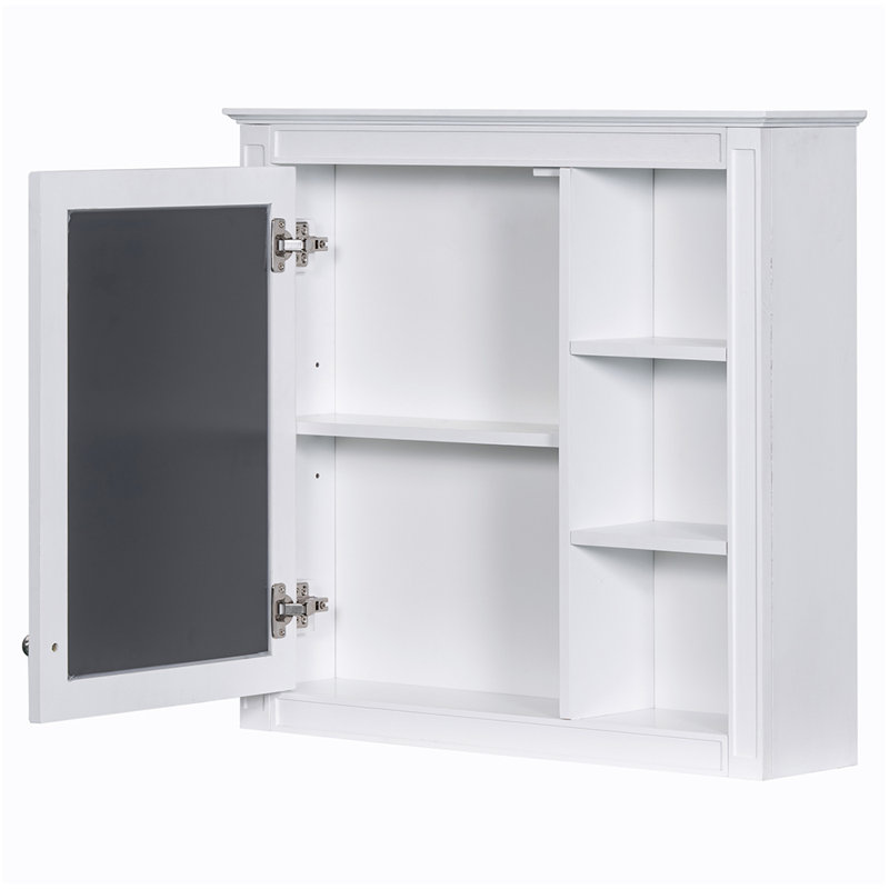 Rangement pour salle de bain Olles, Blanc