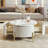 Modern Round Coffee Table with Drawers-118305053